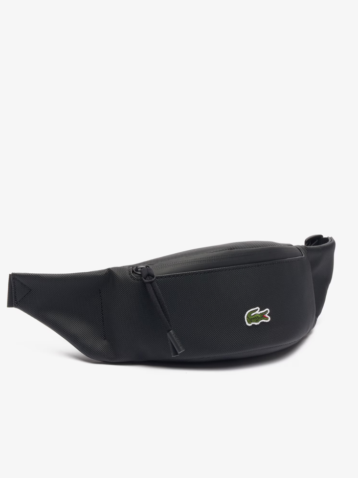 LACOSTE LCST Zipped Belt Bag Black - MAISONDEFASHION.COM