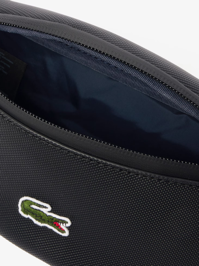 LACOSTE LCST Zipped Belt Bag Black - MAISONDEFASHION.COM