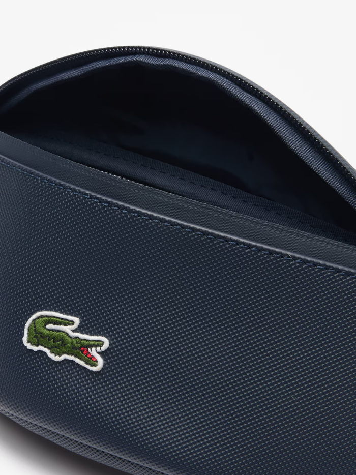 LACOSTE LCST Zipped Belt Bag Eclipse Blue - MAISONDEFASHION.COM