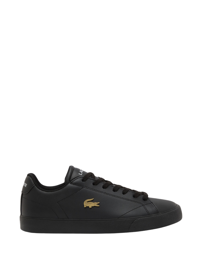 LACOSTE Lerond Set Leather Sneakers Black - MAISONDEFASHION.COM