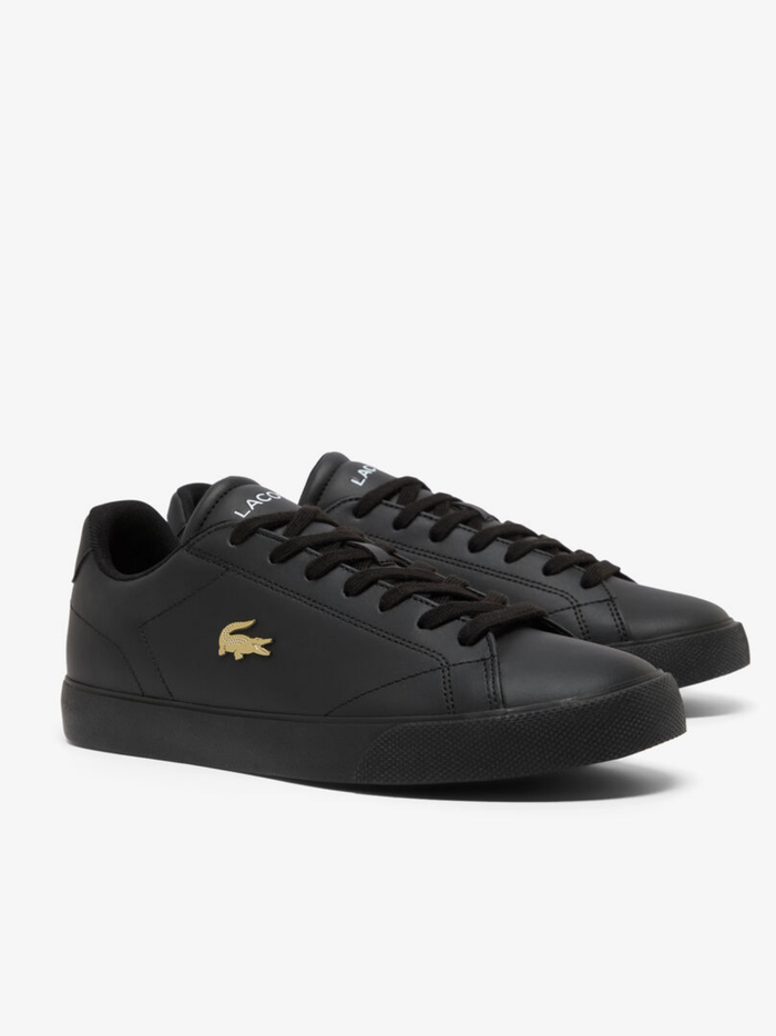 LACOSTE Lerond Set Leather Sneakers Black - MAISONDEFASHION.COM
