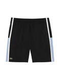 LACOSTE Lightweight Colour-Block Stripe Tennis Shorts Black