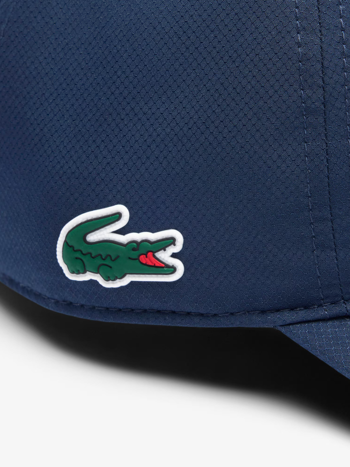 LACOSTE Lightweight Diamond Taffeta Sport Cap Midnight Blue - MAISONDEFASHION.COM