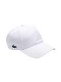 LACOSTE Lightweight Diamond Taffeta Sport Cap White - MAISONDEFASHION.COM