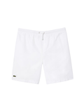 LACOSTE Lightweight Diamond Taffeta Sport Shorts White - MAISONDEFASHION.COM