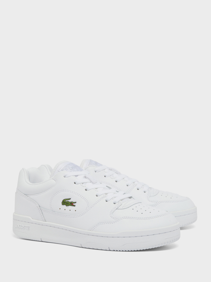 LACOSTE Linedrive Leather Sneakers White - MAISONDEFASHION.COM