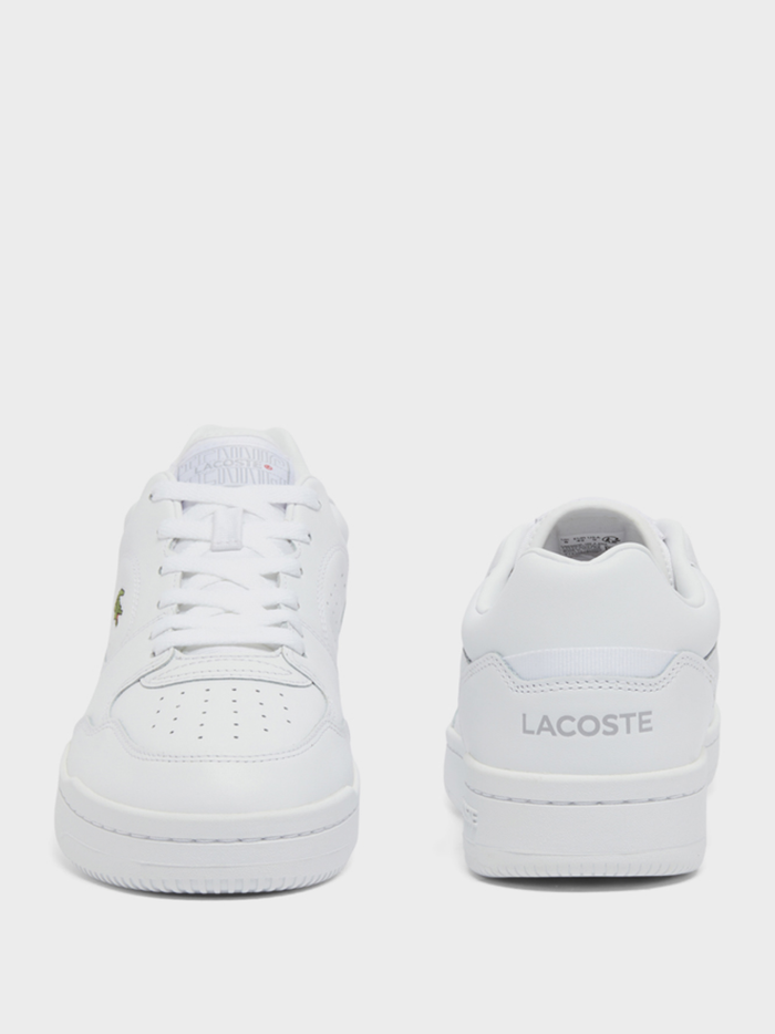 LACOSTE Linedrive Leather Sneakers White - MAISONDEFASHION.COM