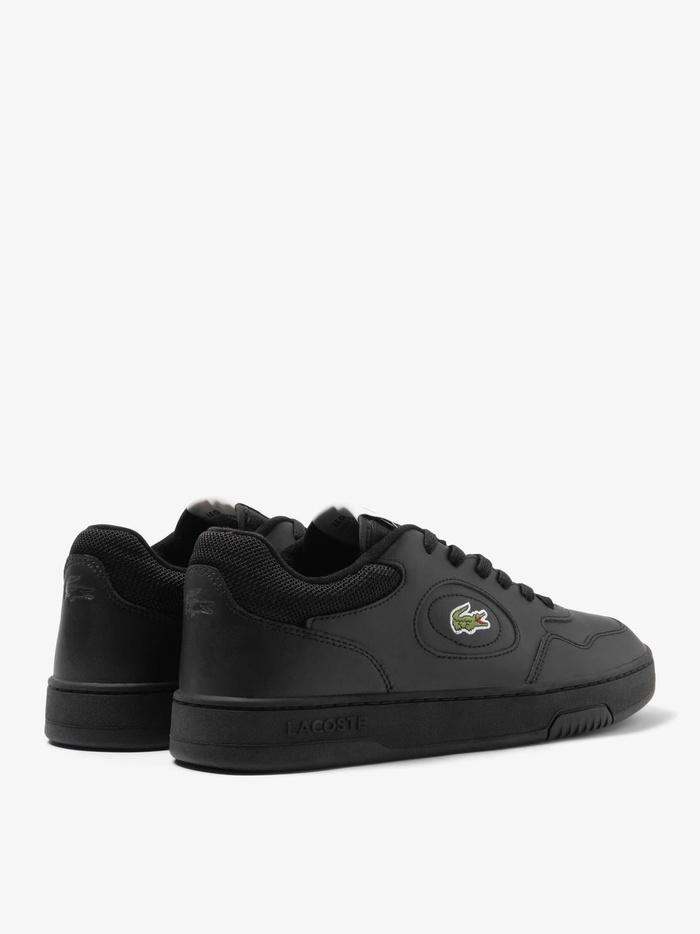 LACOSTE Lineset Leather Sneakers Black/Black - MAISONDEFASHION.COM