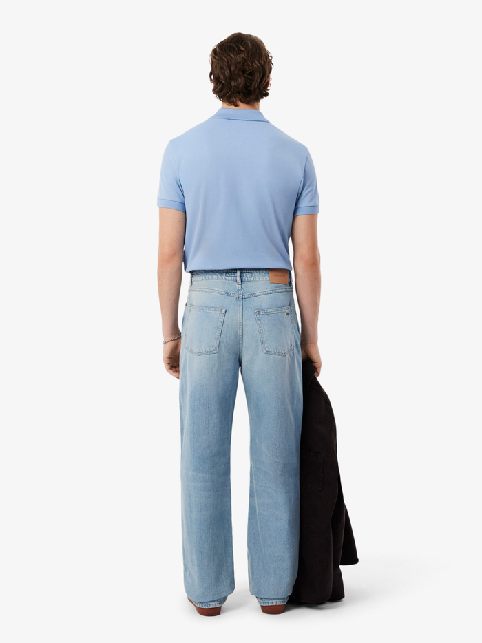 LACOSTE Loose Fit Denim Jeans Blue - MAISONDEFASHION.COM