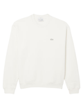 LACOSTE Loose Fit Heavy Fleece Sweatshirt White - MAISONDEFASHION.COM