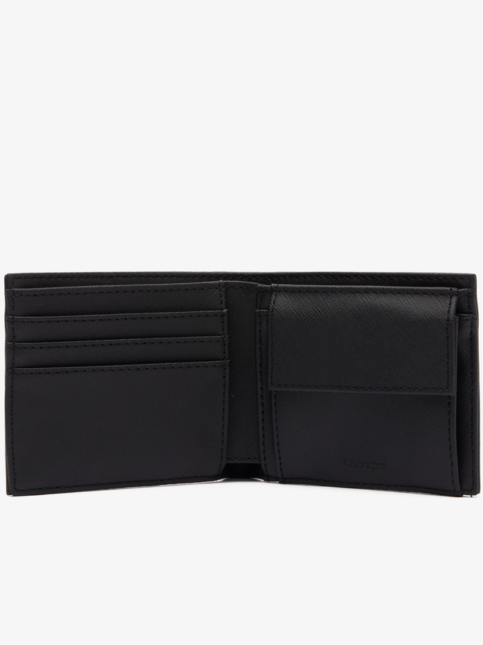 LACOSTE Medium Men’s Classic Billfold Black - MAISONDEFASHION.COM