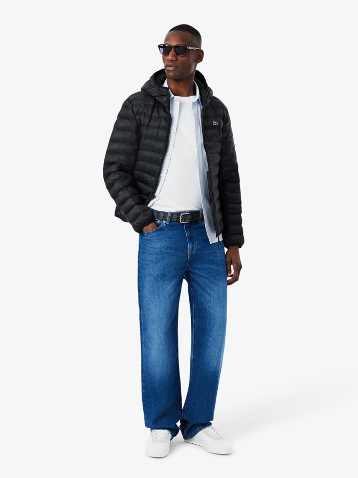 LACOSTE Monogram Belt Black - MAISONDEFASHION.COM