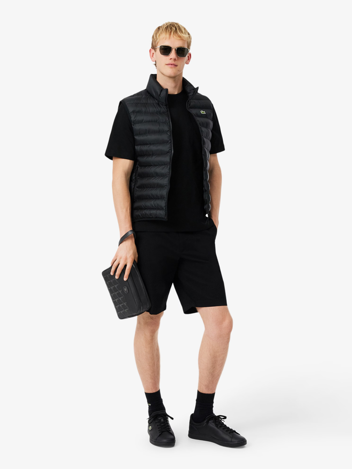 LACOSTE Monogram Leather Clutch Black - MAISONDEFASHION.COM