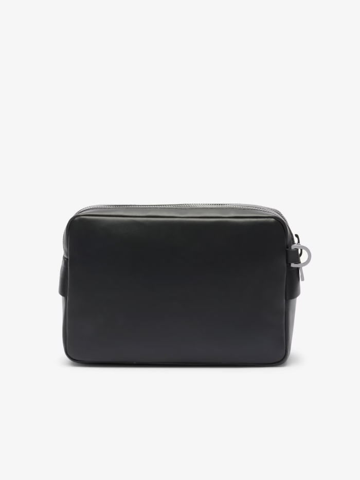 LACOSTE Monogram Leather Clutch Black - MAISONDEFASHION.COM
