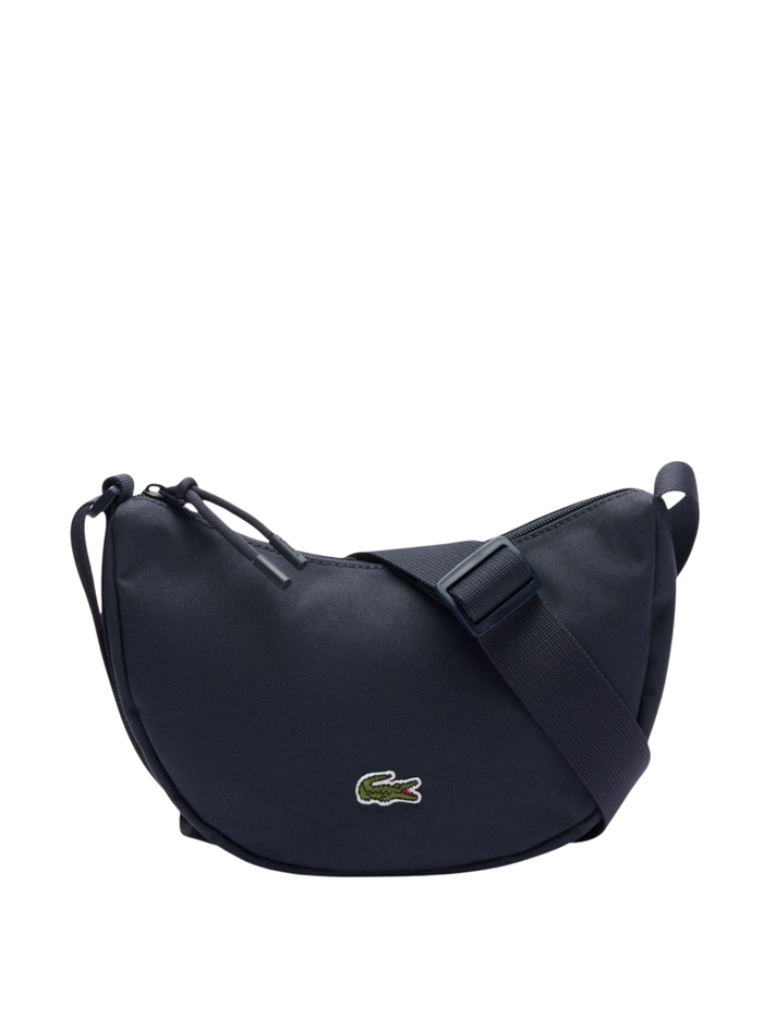 LACOSTE Neocroc Half Moon Purse Dark Blue - MAISONDEFASHION.COM