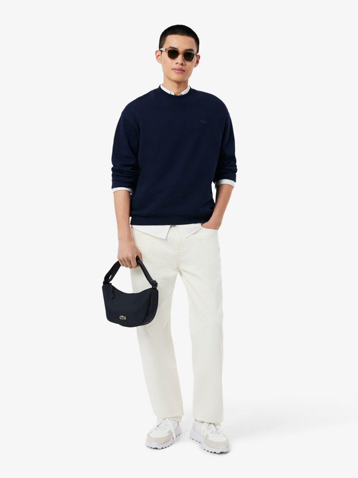 LACOSTE Neocroc Half Moon Purse Dark Blue - MAISONDEFASHION.COM