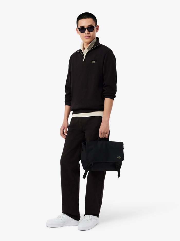 LACOSTE Neocroc Messenger Bag Black - MAISONDEFASHION.COM