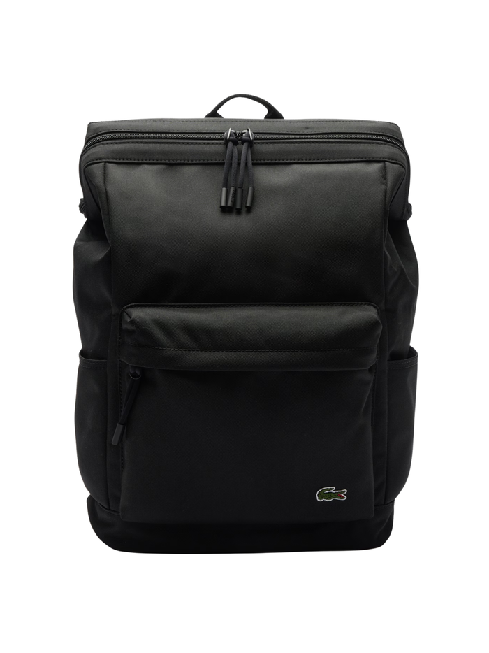 LACOSTE Neocroc Rectangular Backpack Black - MAISONDEFASHION.COM