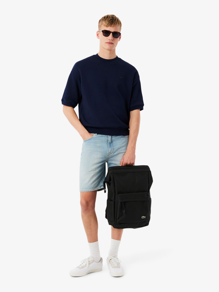 LACOSTE Neocroc Rectangular Backpack Black - MAISONDEFASHION.COM