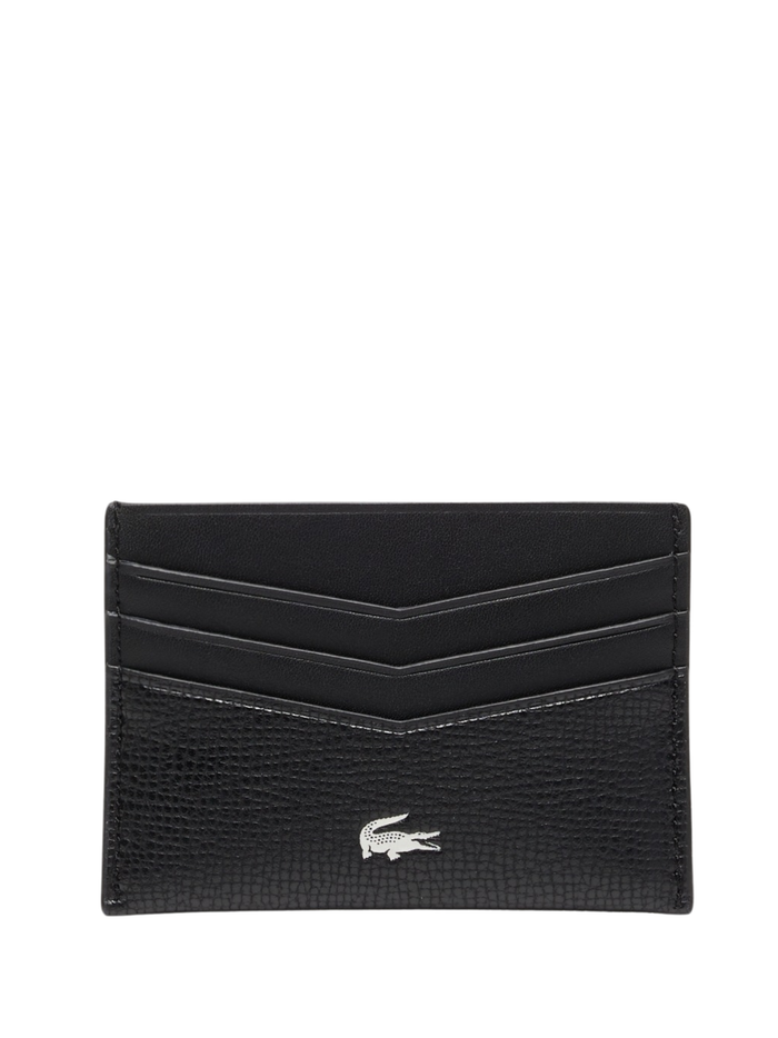 LACOSTE Ossian Leather Cardholder Black