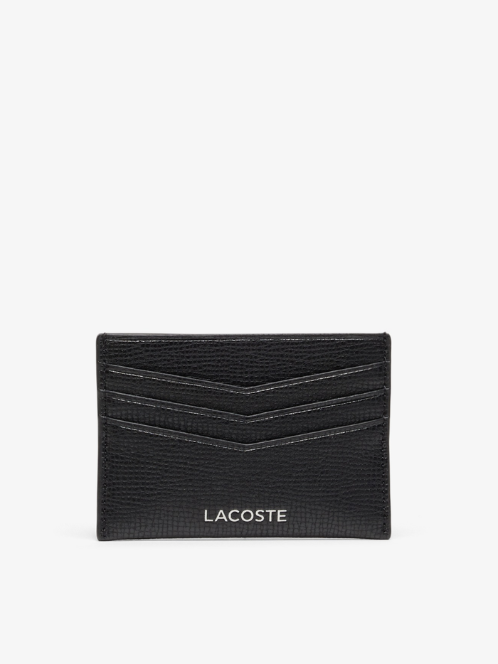 LACOSTE Ossian Leather Cardholder Black