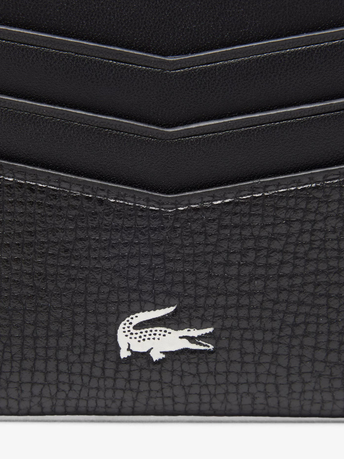 LACOSTE Ossian Leather Cardholder Black