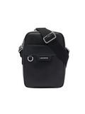 LACOSTE Ossian Leather Satchel Black - MAISONDEFASHION.COM