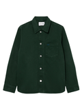 LACOSTE Oversized Denim Overshirt Green