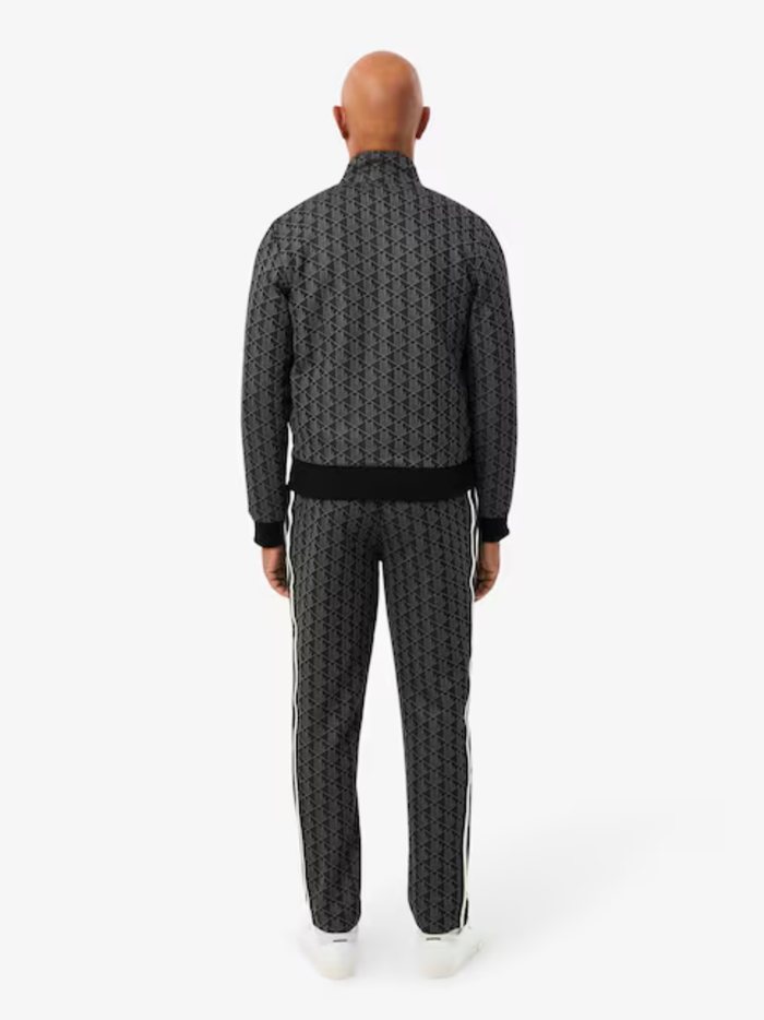 LACOSTE Paris Monogram Sweatpants Black/Grey - MAISONDEFASHION.COM