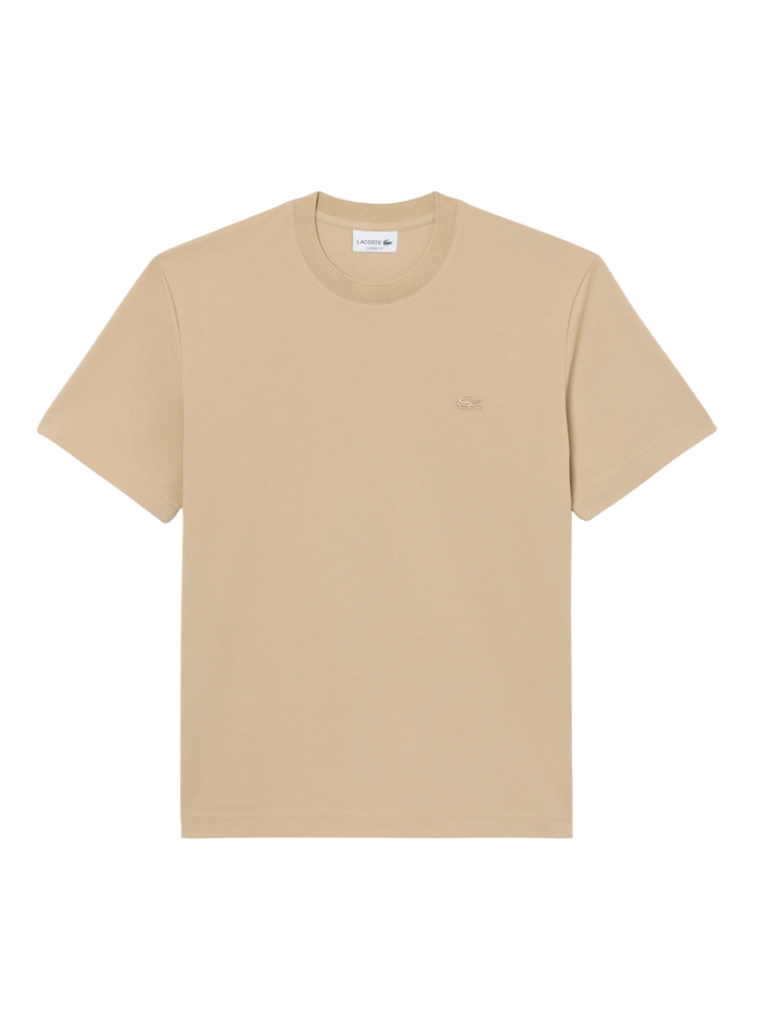 LACOSTE Pima Cotton Piqué T-Shirt Beige