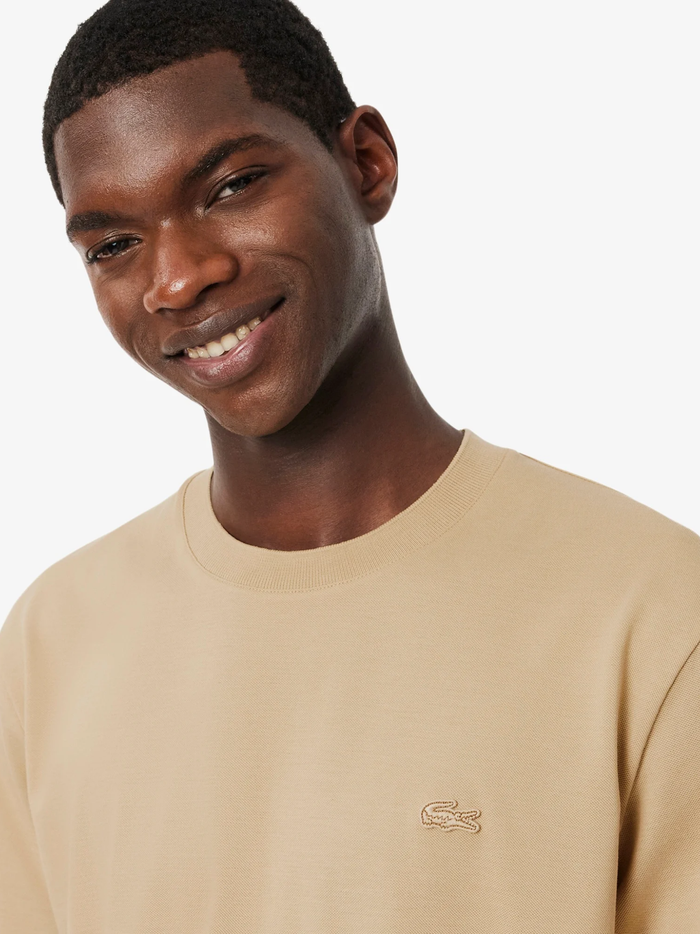LACOSTE Pima Cotton Piqué T-Shirt Beige