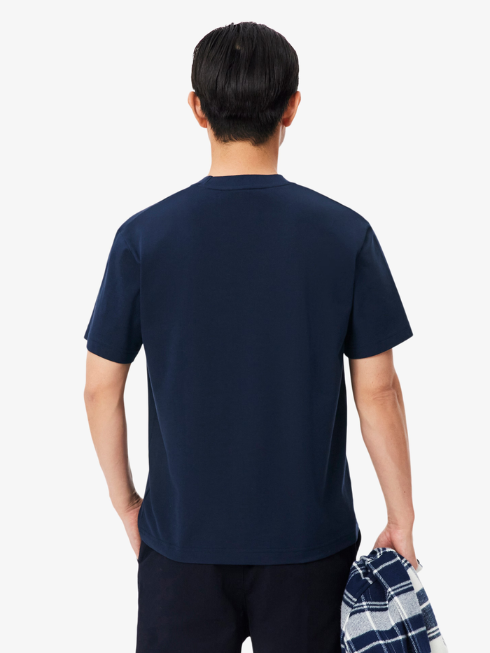 LACOSTE Pima Cotton Piqué T-Shirt Navy Blue