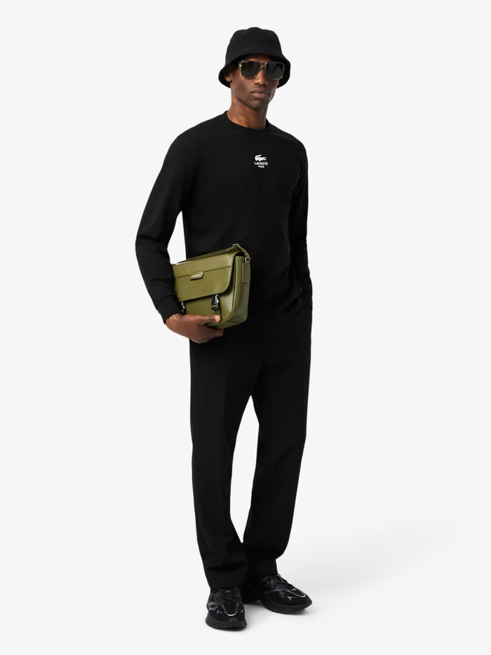 LACOSTE Piqué Bucket Hat Black - MAISONDEFASHION.COM