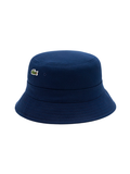 LACOSTE Piqué Bucket Hat Midnight Blue - MAISONDEFASHION.COM