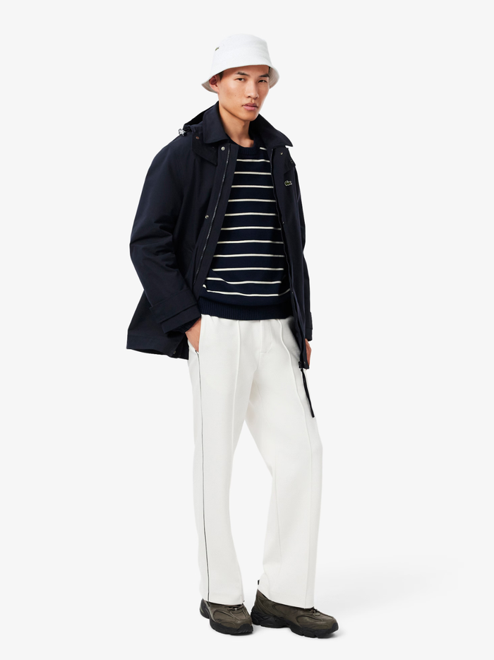 LACOSTE Piqué Bucket Hat White - MAISONDEFASHION.COM