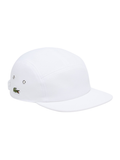 LACOSTE Piqué Jockey Cap White - MAISONDEFASHION.COM