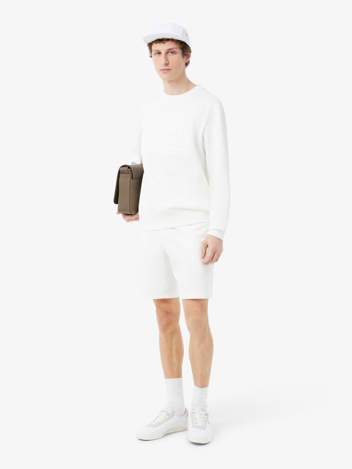 LACOSTE Piqué Jockey Cap White - MAISONDEFASHION.COM