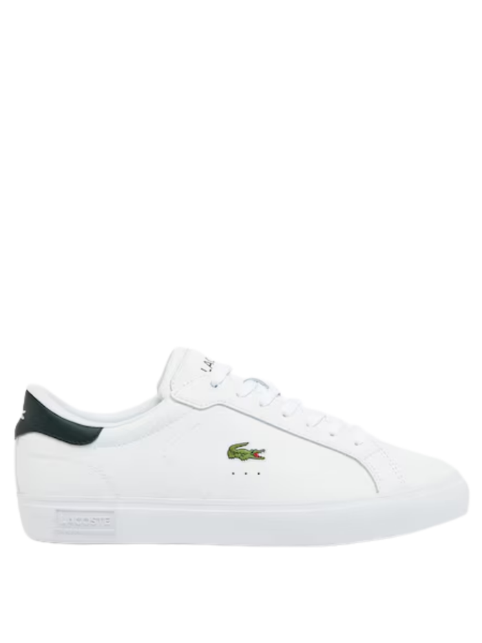 LACOSTE Powercourt Leather Sneakers White - MAISONDEFASHION.COM