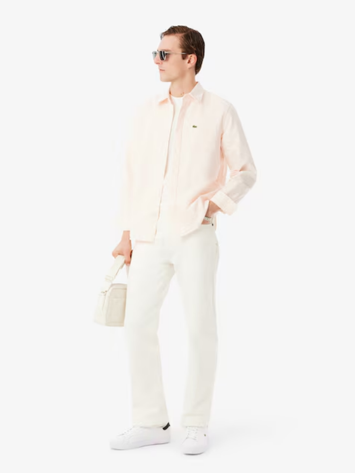 LACOSTE Powercourt Leather Sneakers White - MAISONDEFASHION.COM