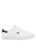 LACOSTE Powercourt Leather Sneakers White/Black - MAISONDEFASHION.COM