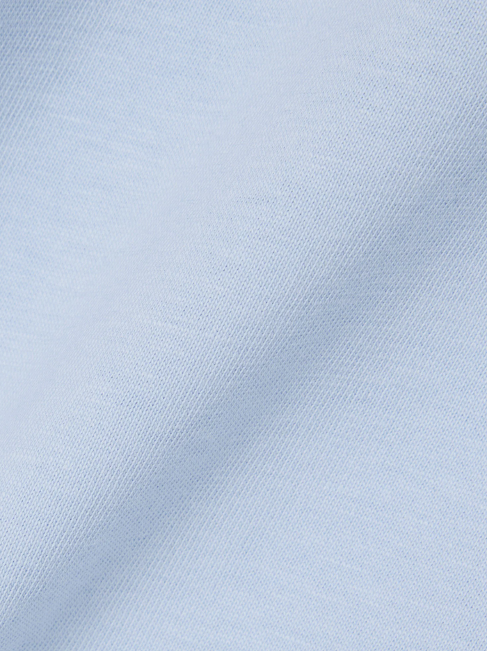 LACOSTE Printed Cotton T-shirt Light Blue - MAISONDEFASHION.COM