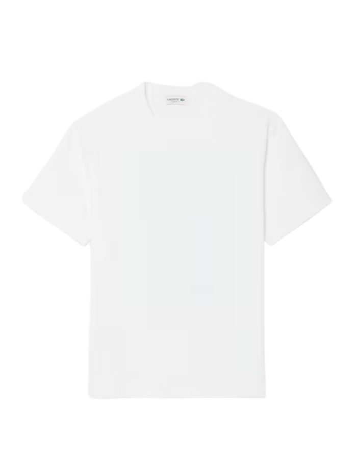 LACOSTE Printed Jersey T-shirt White - MAISONDEFASHION.COM