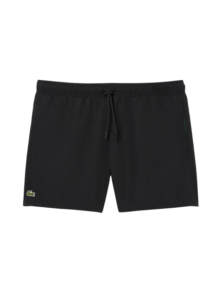 LACOSTE Quick-Dry Swim Trunks Black - MAISONDEFASHION.COM