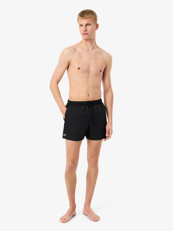 LACOSTE Quick-Dry Swim Trunks Black - MAISONDEFASHION.COM
