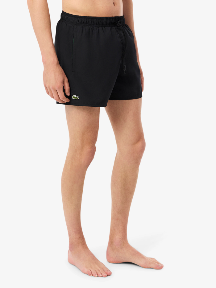 LACOSTE Quick-Dry Swim Trunks Black - MAISONDEFASHION.COM