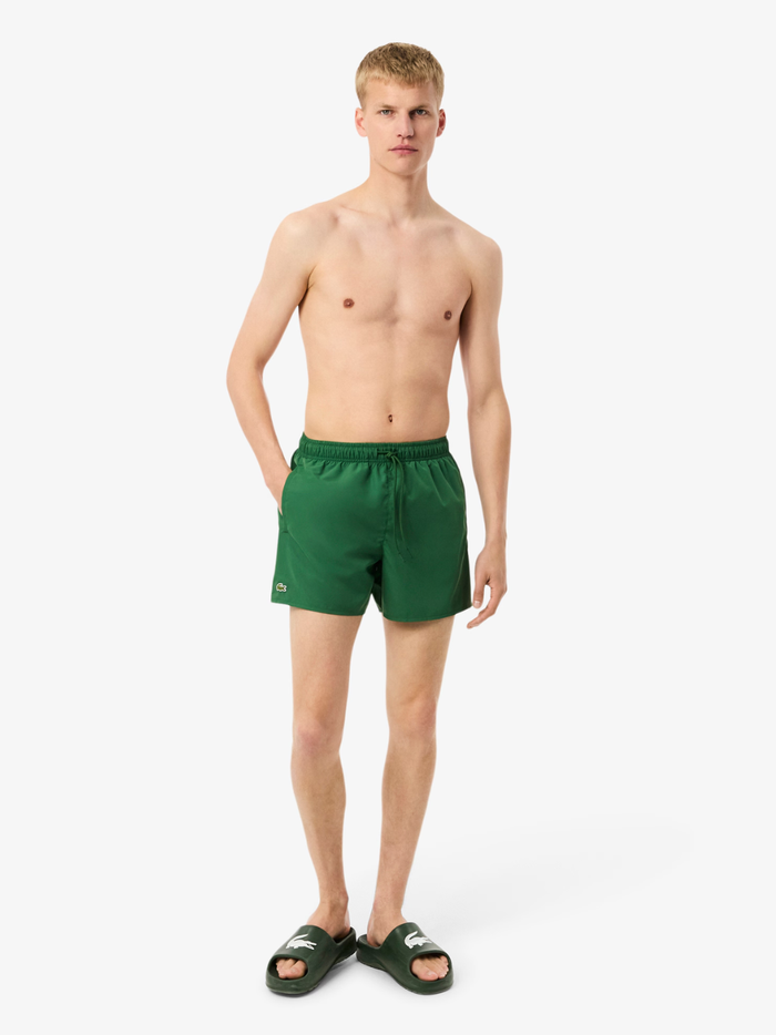 LACOSTE Quick-Dry Swim Trunks Green - MAISONDEFASHION.COM