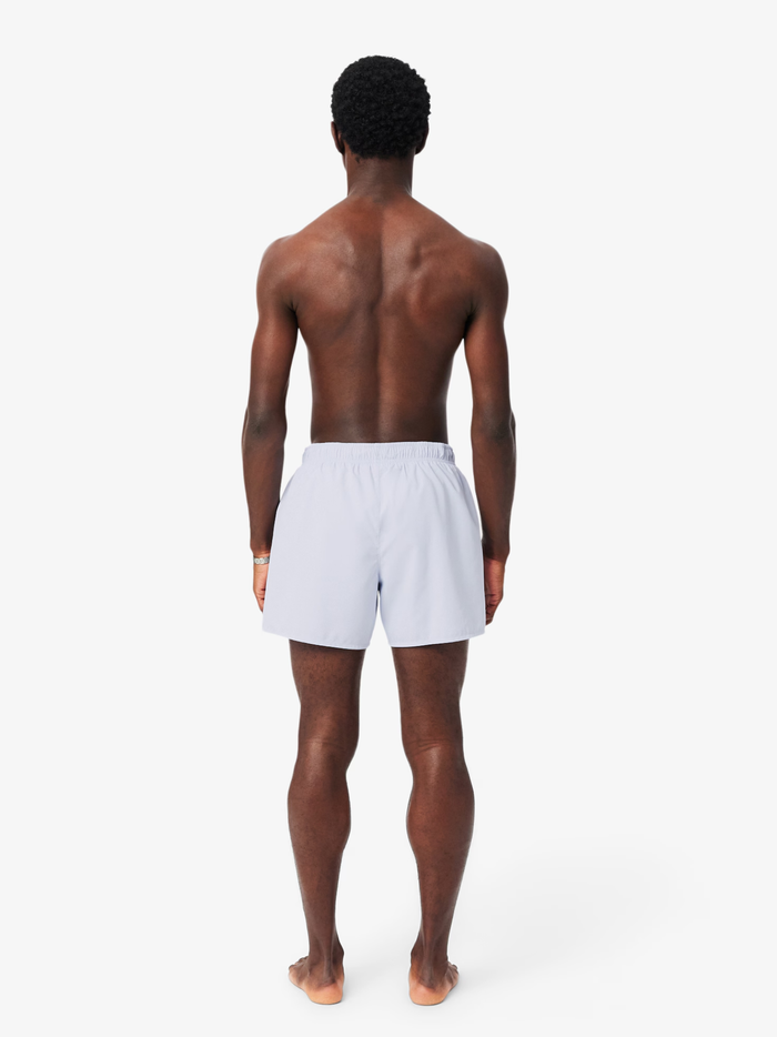 LACOSTE Quick-Dry Swim Trunks Light Blue - MAISONDEFASHION.COM