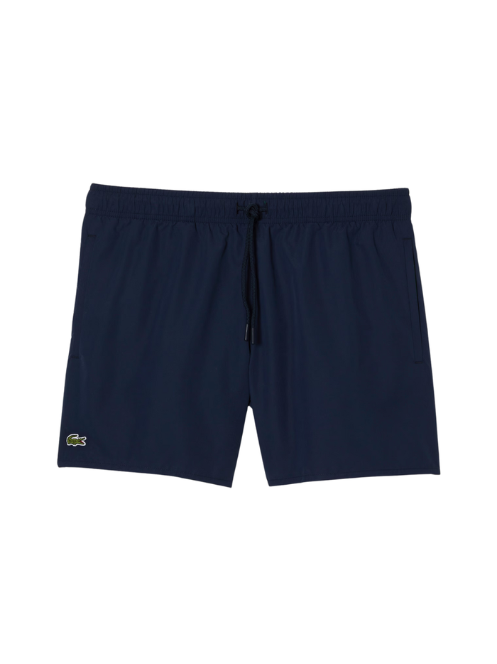 LACOSTE Quick-Dry Swim Trunks Navy - MAISONDEFASHION.COM