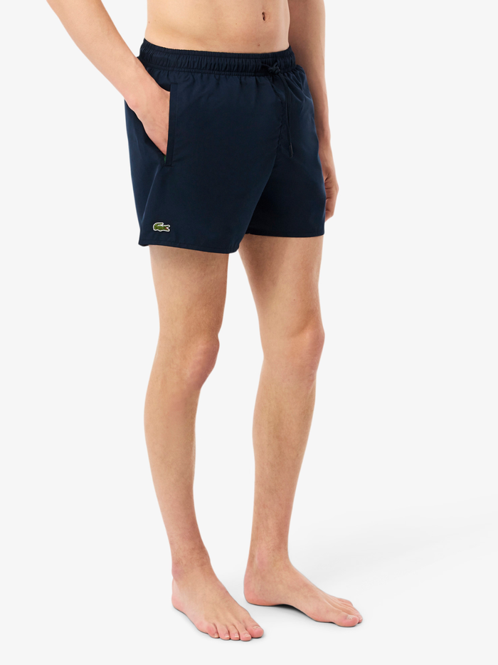 LACOSTE Quick-Dry Swim Trunks Navy - MAISONDEFASHION.COM