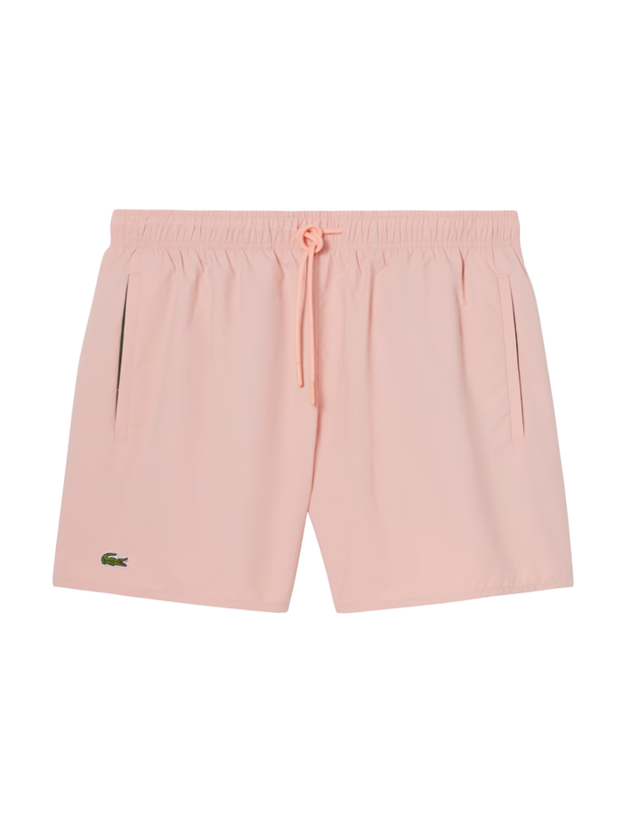 LACOSTE Quick-Dry Swim Trunks Rose